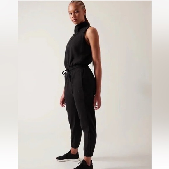 ATHLETA Allyson Felix LEGEND TRIUMPH Jumpsuit ONE-PIECE // Black - Picture 4 of 7